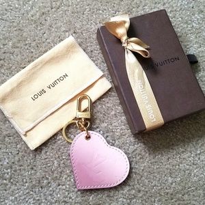 Louis Vuitton Heart Rose Vernis Degrade bag charm